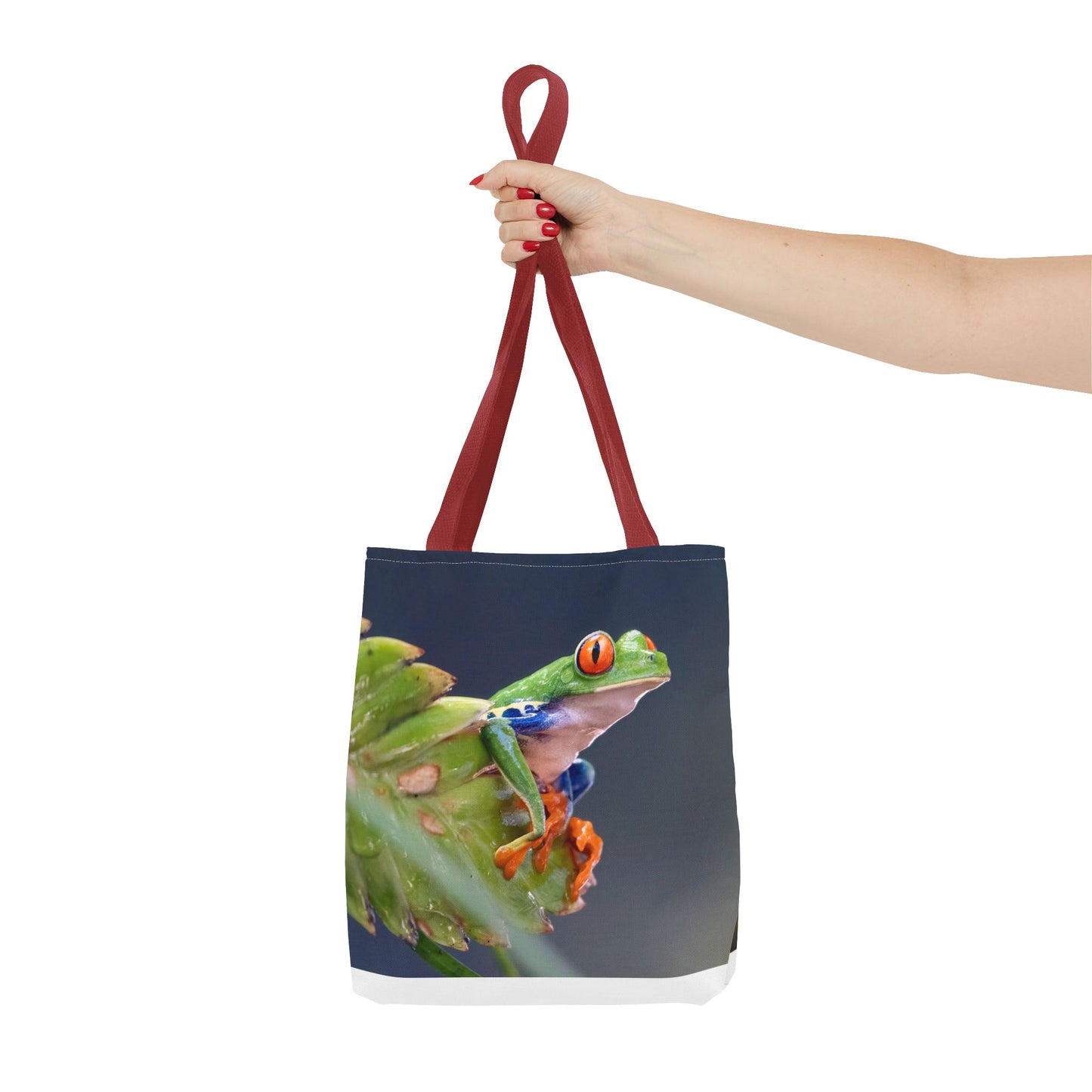 Colorful Frog Tote Bag - Eco-Friendly Wildlife Lover's Accessory