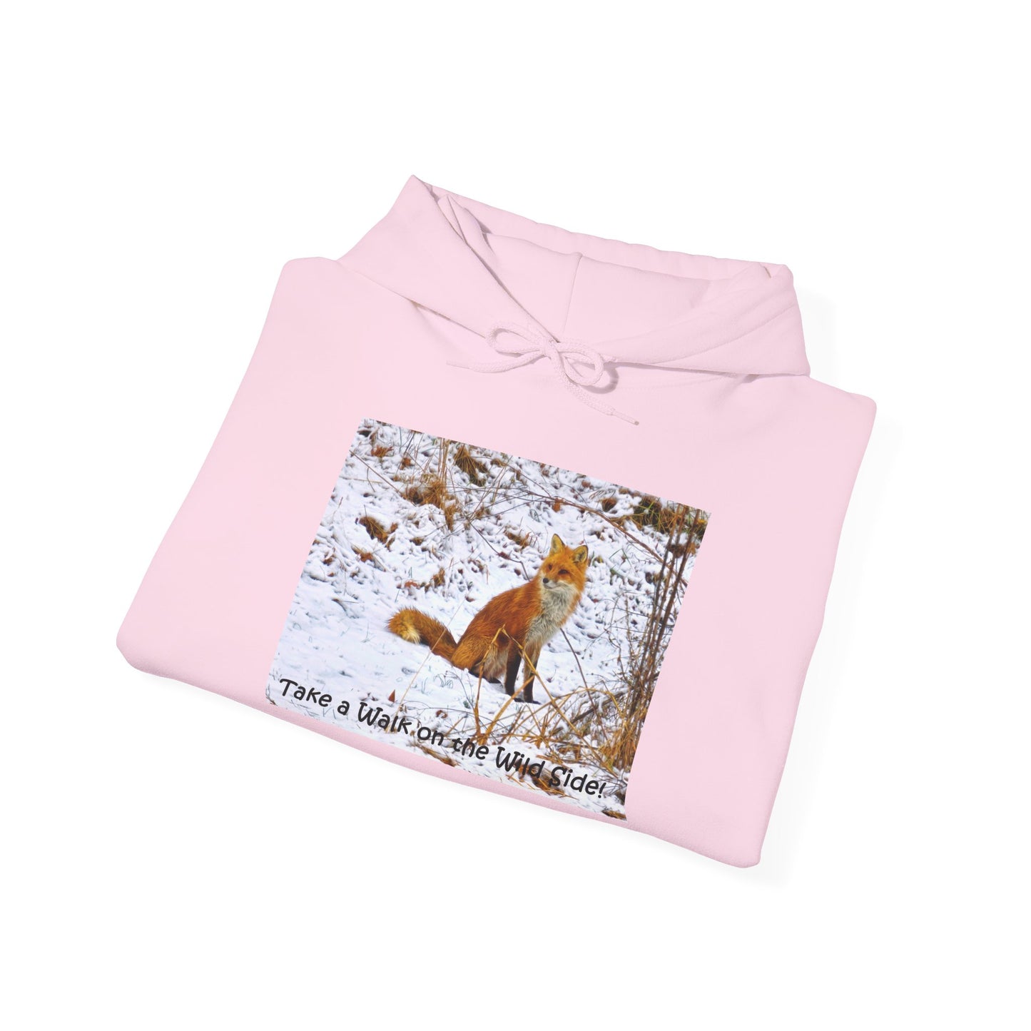 Red Fox in winter time - Heavy Blend™ Hooded Sweatshirt